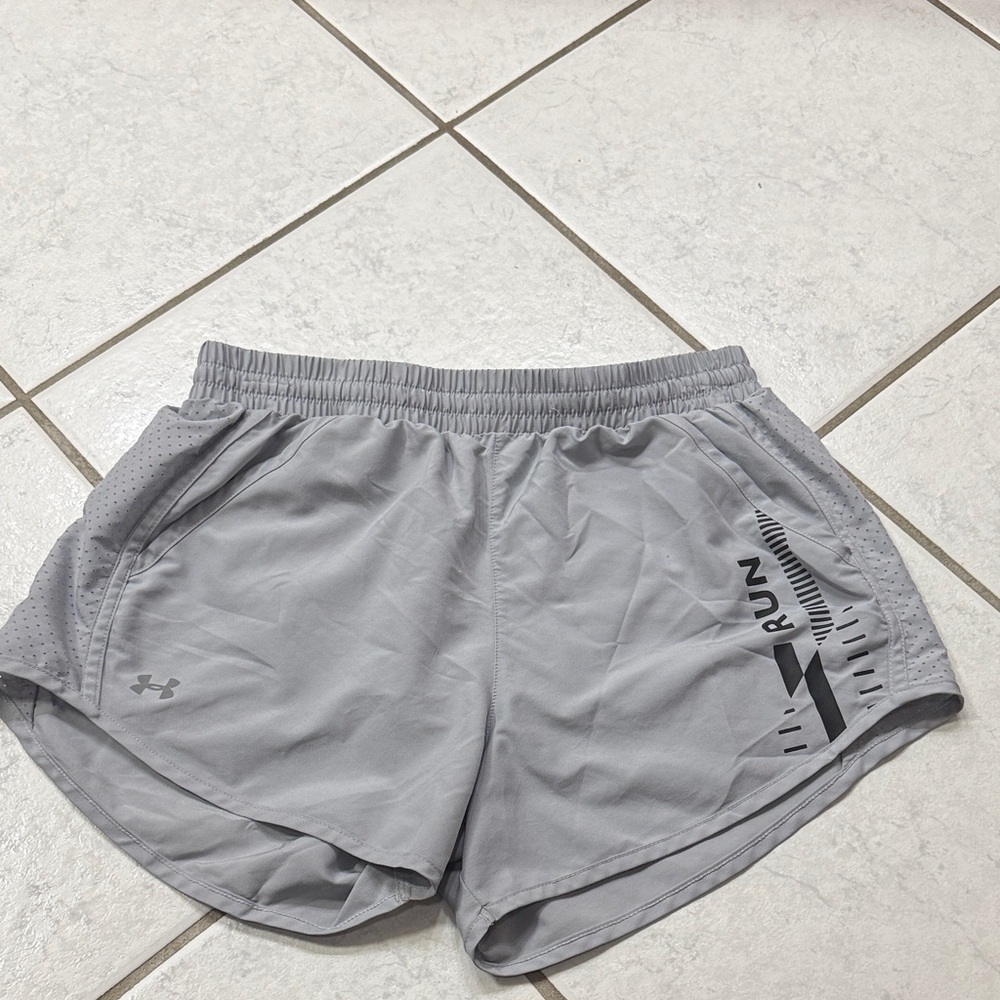 Under Armour Light Gray Athletic Shorts